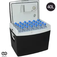 Infinity Goods Elektrische Kühlbox - 40L - Kühlbox - 12V und 230V - Kühlbox - Kühlen und Heizen - Schwarz