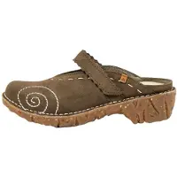 El naturalista für Damen. 2NG963FE9605_0G3 Ng96 Yggdrasil Leder Clogs grün (41), 3 bis 5 cm, Klettverschluss, Lässig