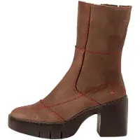 Art für Damen. 116591212003_012 Lederstiefel 1659 Sofia braun (41), 3 bis 5 cm, Reißverschluss, Lässig