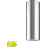Klarstein Barella - Dunstabzugshaube, freihängend, Abzugshaube, Umluft 557 m³/h LED Aktivkohlefilter, Inselhaube Umluft 35 x 93 x 43 cm, silber