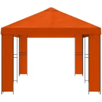 vidaXL Gartenpavillon 6 x 3 m Orange Polyester und Stahl 190 gsm