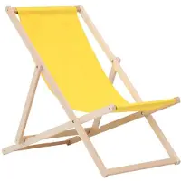 BAS Liegestuhl gelb klappbar aus Holz - Klappstuhl Klappliege Sonnenstuhl Strandstuhl Holzklappstuhl Sonnenstuhl Gartenliege