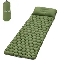 Deryan Air Bed – Aufblasbares Campingbett – Grün – Inklusive Tragetasche
