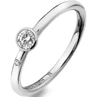 Hot Diamonds Luxury silver ring with topaz and Willow DR206 diamond - Circuit: 60 mm