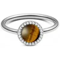 Daniel Wellington Einzigartiger Ring mit Tigerauge und Kristallen Audrey DW00401209 - Schaltung: 50 mm