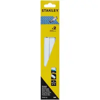 Stanley STA22142-XJ, Säbelsägeblatt, Aluminium, Metall, Nicht-eisenhaltiges Metall, Kunststoff, Bimetallisch, Schwarz, Grau, 22,8 cm, 2 Stück(e)