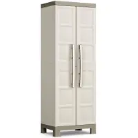 Keter EXCELLENCE Utility Cabinet - Beige und Taupe - 65 x 45 x 182 cm