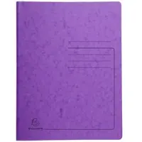 Exacompta 240228E 25x Spiralhefter aus Colorspan 355g/m2 - A4 - Violett