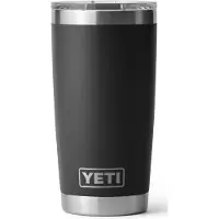 Yeti Rambler Tumbler Cup 20oz Mag Slider Lid, Black, Thermobecher mit Deckel, 591 ml