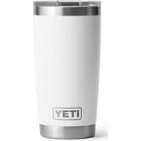 Yeti Rambler Tumbler Cup 20oz Mag Slider Lid, White, Thermobecher mit Deckel, 591 ml