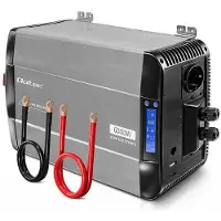 Qoltec Wechselrichter 12 V auf 230 V, reiner Sinus, 3000/6000 W