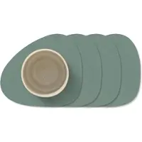 Lind DNA Untersetzer Glass Mat Curve Nupo Pastel Green (4er Set)