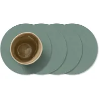 Lind DNA Untersetzer Glass Mat Circle Nupo Pastel Green (4er Set)