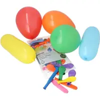 Papstar Luftballons farbig sortiert, verschiedene Formen, Partydeko | Folie (50 Stück)