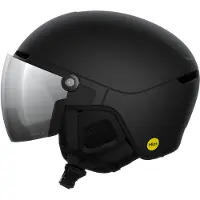 POC - Skibrillenhelm / Snowboardhelm - Obex Visor Uranium Black Matt/Clarity Universal/Partly Sunny/Silver für Damen - Größe 55-58 cm - schwarz