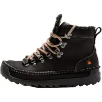 Art Unisex. 106151101003_001 Lederstiefelette 0615 Pleasant Schwarz/ Skyline (38), Wohnung, 1 bis 3 cm, Schnürsenkel, Lässig