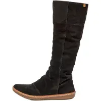 El naturalista für Damen. 253132010005_001 Lederstiefel N5313 Coral schwarz (39), Wohnung, Reißverschluss, Lässig
