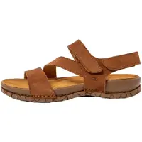 El naturalista Unisex. 2586011ND005_023 Braune Ledersandalen N5860 (45), Wohnung, Schnalle, Klettverschluss, Lässig, Kunstleder
