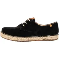 El naturalista Unisex. 2N6781101005_001 Lederschuhe N678 Seide Wildleder schwarz Campos (46), Wohnung, 1 bis 3 cm, Schnürsenkel, Lässig