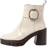 Art für Damen. 1197911ZZ003_020 1979 Beige Lederstiefeletten (41), 8 bis 10 cm, Reißverschluss, Lässig
