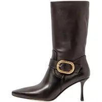 Neosens für Damen. 331971101003_001 Lederstiefel S3197 schwarz (37), 8 bis 10 cm, Reißverschluss, Lässig