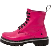 Art für Damen. 1116612O8003_043 Lederstiefeletten 1166 rosa (36), Wohnung, Schnürsenkel, Lässig
