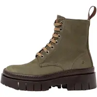 Art für Damen. 119531222003_0G3 1953 Amberes grüne Lederstiefeletten (36), Wohnung, Schnürsenkel, Lässig
