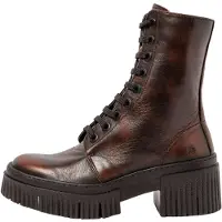 Art für Damen. 1137513E6003_012 Leder-Stiefeletten 1375 York braun (37), 3 bis 5 cm, Reißverschluss, Lässig