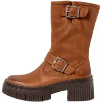 Art für Damen. 113971123003_023 Lederstiefel 1397 York braun (42), 3 bis 5 cm, Reißverschluss, Lässig