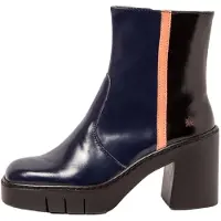 Art für Damen. 1197413EM003_0MU Lederstiefeletten 1974 Berna navy (36), 5 bis 8 cm, Reißverschluss, Lässig, Marine