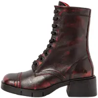 Art für Damen. 1128712F4003_008 Lederstiefeletten 1287 Warschau kastanienbraun (39), 3 bis 5 cm, Reißverschluss, Lässig