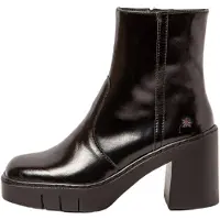 Art für Damen. 1197413EO003_001 Lederstiefeletten 1974 Berna schwarz (41), 5 bis 8 cm, Reißverschluss, Lässig