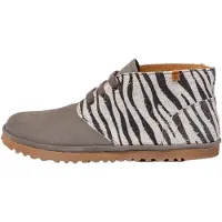 El naturalista für Damen. 25374P1F1005_ESP N5374P Wulf Zebra-Lederstiefelette (39), Wohnung, Schnürsenkel, Lässig, Tierdruck