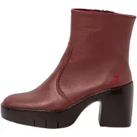 Art für Damen. 116561167003_008 Leder-Stiefeletten 1656 Sofia kastanienbraun (41), 5 bis 8 cm, Reißverschluss, Lässig