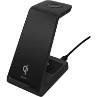 Deltaco QI-1037, Drinnen, Akku, USB, 15 V, Kabelloses Aufladen, 0,8 m, Schwarz
