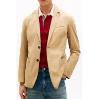 Tommy Hilfiger Dc Cotton Blazer Sandalwood Größe: 56 | Blazer Outlet | Herren | Braun