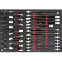 Vigor Schraubendrehereinsatz Satz V4729 1/2" Innen Keilprofil Ribe-CV 58-teilig