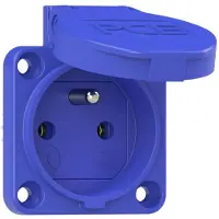 PC Electric 104-0bc Schutzkontakt-Steckdose IP54 Blau
