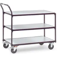 Fetra ESD-Tischwagen 300 kg LxB 850 x 500 mm mit 3 Böden