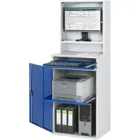 RAU Computer-Schrank Typ 650-M65, B 650 x T 520 x H 1770 mm, stationär