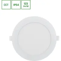 Spectrum DURE 3 LED Einbaustrahler Spots Ø145mm Badezimmer 18W CCT IP54
