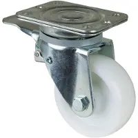 BS Rollen Schwerlast-Lenkrolle B10 mit Feststeller Durchmesser 125mm Tragfähigkeit 600kg Kunststoff-Rad naturfarben - N120.B10.127
