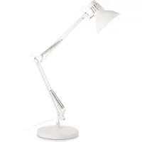 Ideal Lux Desk-Modern Office Lamp Wally Metall Weiß und Kupfer 1 Licht E27