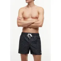 Tommy Hilfiger Tj Medium Drawstring Tj Sunbleached Spellout Black Größe: S | Badehosen Outlet | Herren | Schwarz