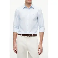 Tommy Hilfiger Flex Poplin Small Print Shirt Sweet Blue/allover Größe: L | Casual hemden Outlet | Herren | Blau