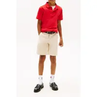 Tommy Hilfiger Boys Interlock Polo Rapid Red Größe: 12 | Hemden Outlet | Unisex | Rot