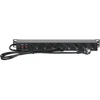 SHOWGEAR 19" 1U Main Power Strip 16