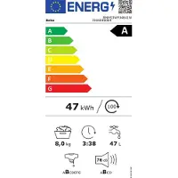 Beko BMMS3WFU4841W Waschmaschine (8 kg, 1400 U/Min., A)