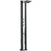 Formidra Hybriddusche "Dada Straight" anthrazit / silber 40 L