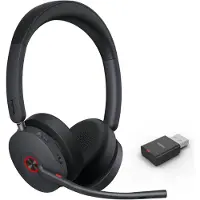 Yealink WH68 Hybrid with Charging Stand Headset, Verkabelt & Kabellos, 20 - 20000 Hz, Anrufe/Musik, 155 g, Kopfhörer, Schwarz